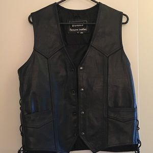 Genuine leather Biker Vest